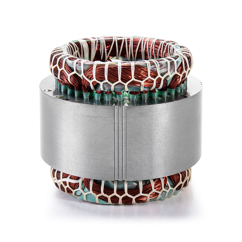 Estator de motor de eletrodomésticos e núcleo de rotor