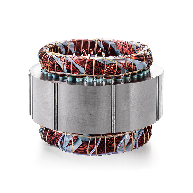 Estator de motor de eletrodomésticos e núcleo de rotor