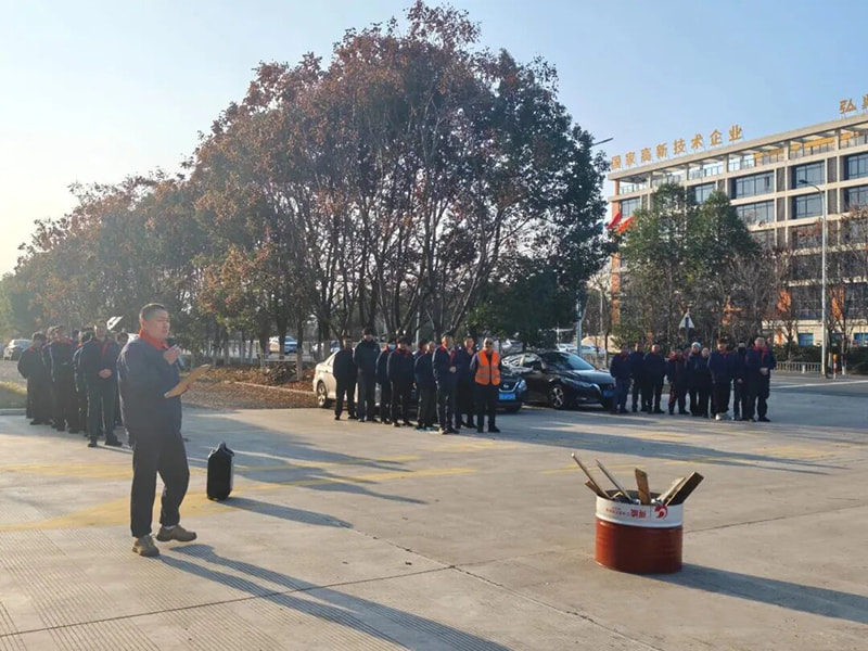 Tecnologia Jufeng | “Todos prestam atenção à segurança e todos sabem como responder a emergências” simulação de incêndio